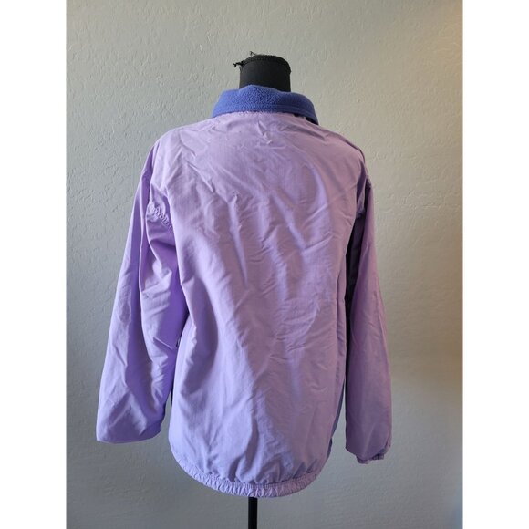 L.L. Bean Vintage Purple Fleece Full Zipper Jacket Size L Outer Wear Camping - Picture 7 of 11